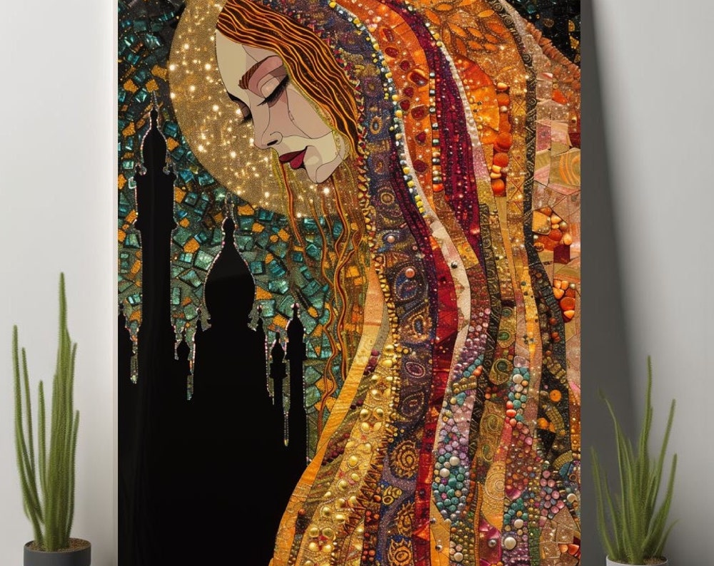 Goddess Brigid Mosaic Art Print