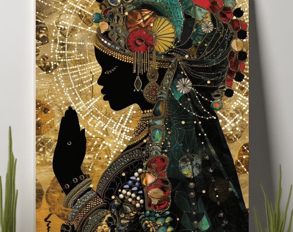 African Goddess Yemaya Wall Art Print